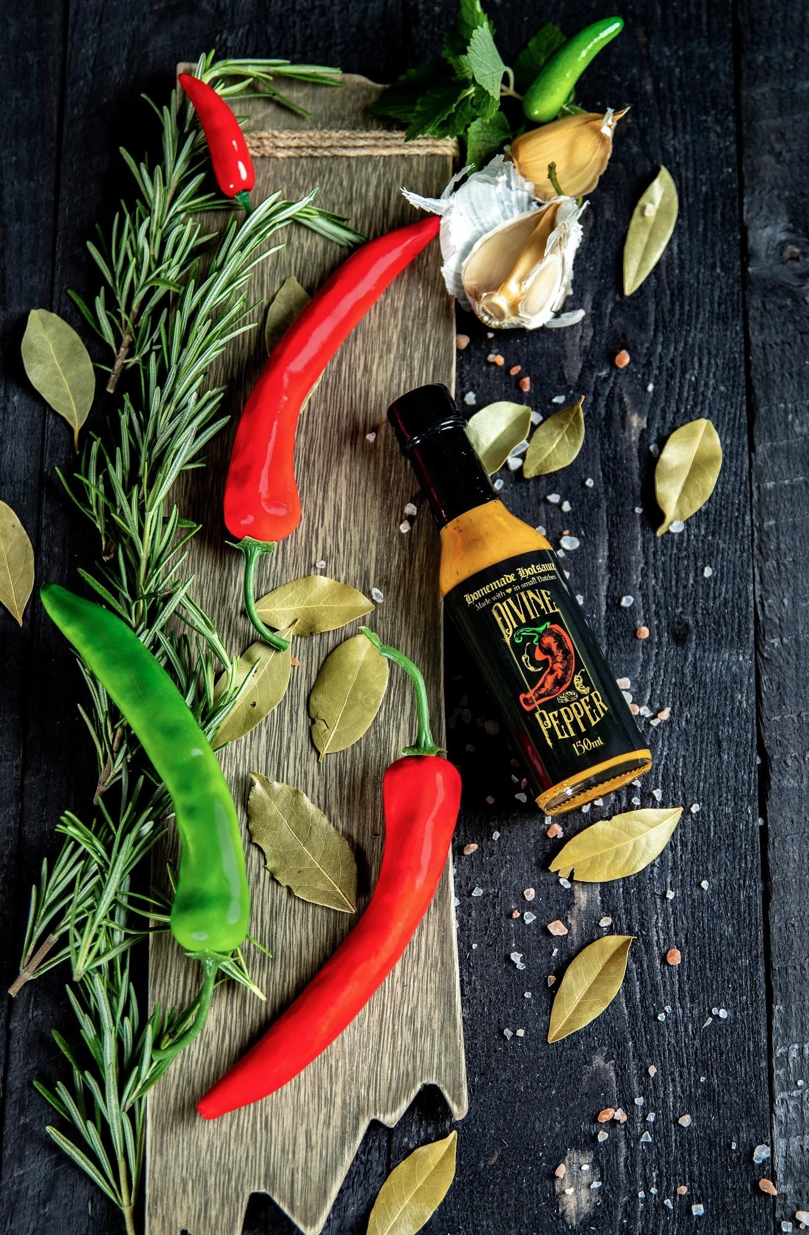 Divine Peppers bottles